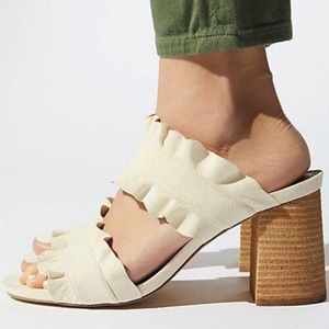 Free people Rosie ruffle heels size 37